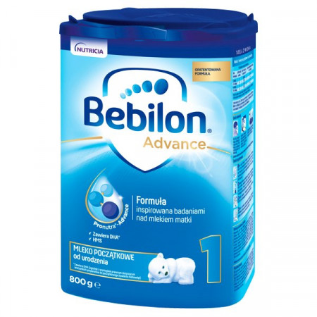 Bebilon 1 Pronutra-Advance, mleko początkowe od urodzenia, proszek, 800 g (data ważności 25-11-2021)