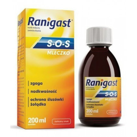 Ranigast S-O-S mleczko 200ml, zgaga