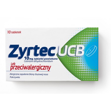 Zyrtec UCB, 10 tabletek powlekanych