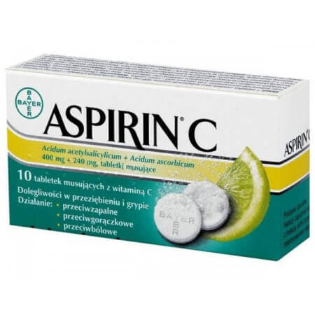 Aspirin Plus C (Aspiryna) 10 tabletek musujących