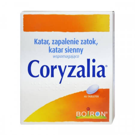 Boiron Coryzalia tabletki na stany katarowe 40 tabletek