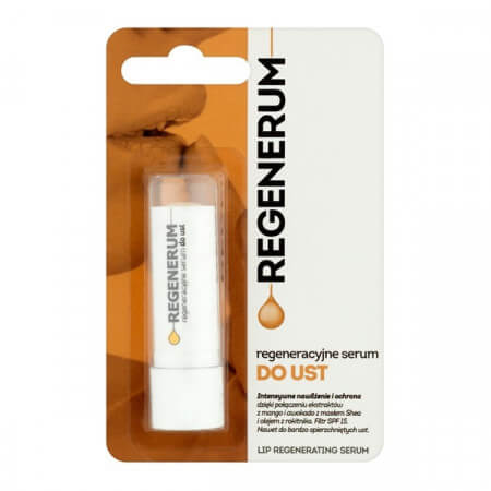 Regenerum, regeneracyjne serum do ust, pomadka, 5 g