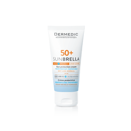 DERMEDIC SUNBRELLA SPF50+ krem do skóry normalnej i suchej ochrona przeciwsłoneczna 50ml