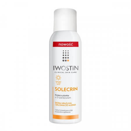 IWOSTIN Solecrin, Pianka kojąca z D-pantenolem, ochrona przeciwsłoneczna 150 ml
