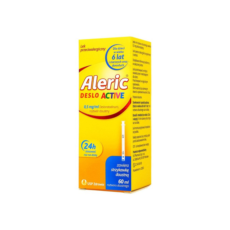 Aleric Deslo Active (Aleric Deslo), 0,5mg/ml, roztwór doustny, 60 ml