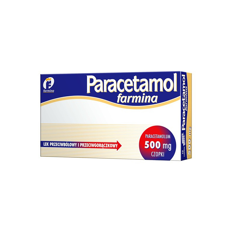 Paracetamol Farmina, 500 mg, czopki, 10 szt.