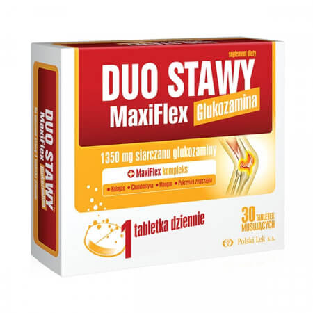 Duo Stawy MaxiFlex 1350 mg  kolagen 30 tabletek musujacych