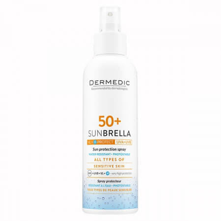 DERMEDIC SUNBRELLA Spray SPF 50+ ochrona przeciwsłoneczna 150ml